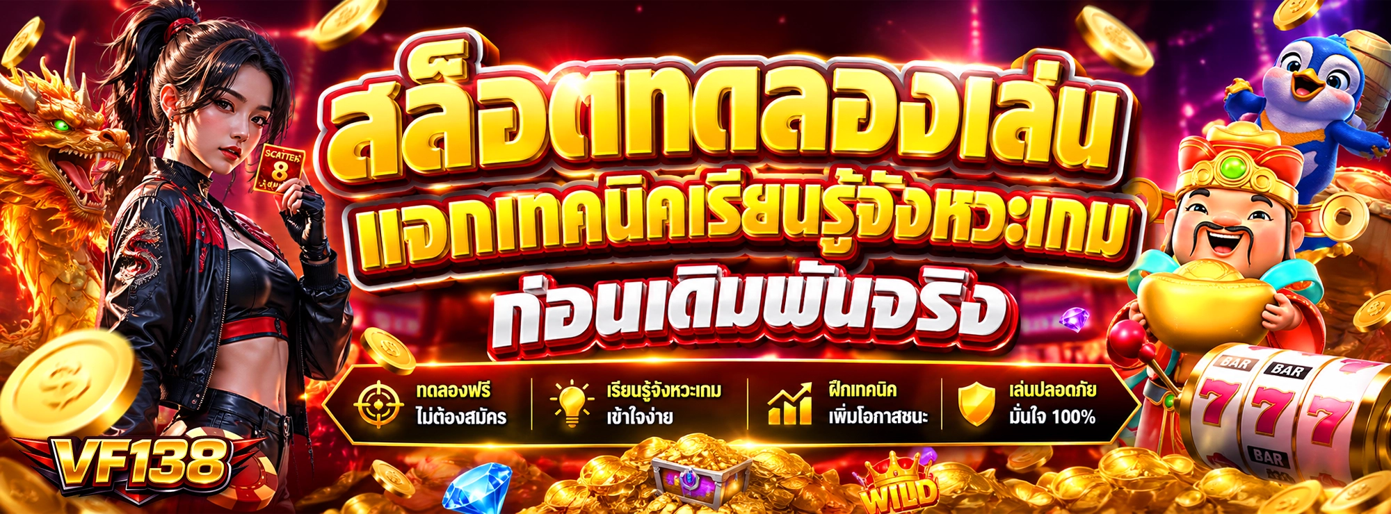 vf138 สล็อตทดลองเล่น แจกเทคนิคเรียนรู้จังหวะเกม ก่อนเดิมพันจริง